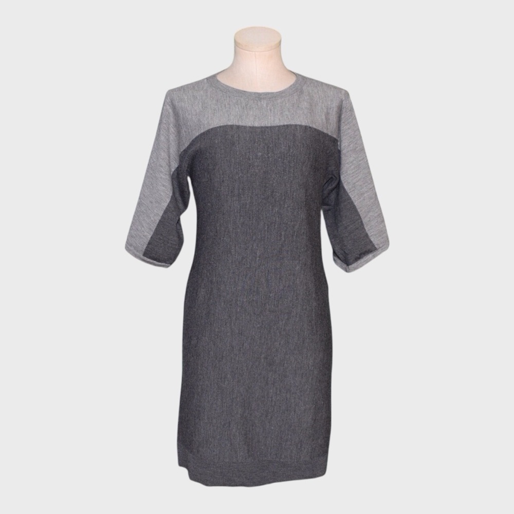 Talbots Wool-Blend Colorblock Sheath Sweater‎ Dress